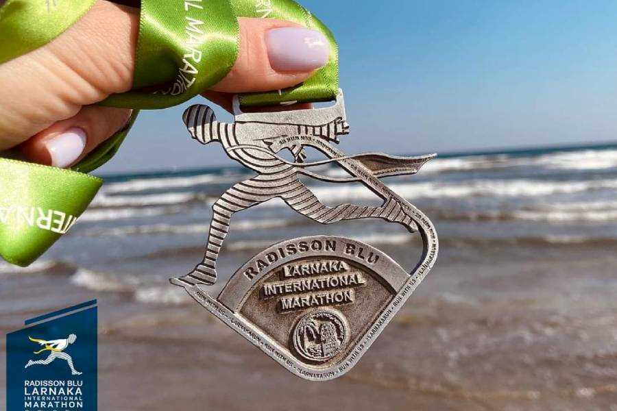 מדליית סיום מרתון לרנקה 2022